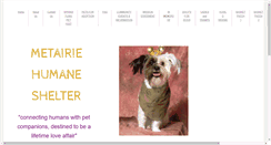 Desktop Screenshot of metairiehumane.org