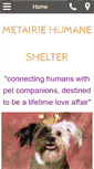 Mobile Screenshot of metairiehumane.org