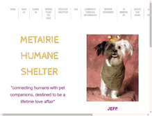 Tablet Screenshot of metairiehumane.org